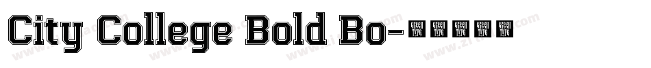 City College Bold Bo字体转换